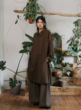 unisex jungle long shirts brown