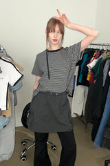 STRIPE T-SHIRTS (GRAY)