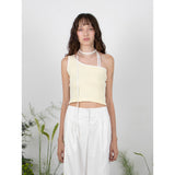 トラックアンバランスノースリーブトップ / TRACK UNBALANCE SLEEVELESS TOP - LEMON