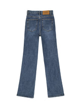 ロングセミブーツカットデニムパンツ / W52 LONG SEMI BOOTS CUT DENIM PANTS_MEDIUM BLUE