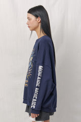  RETRO SWEATSHIRT / NAVY