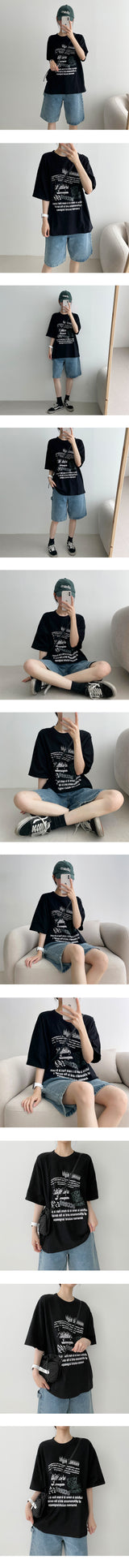 ホーリーストリートボキシー半袖Tシャツ / Holy Street Boxy Short-Sleeved T-Shirt