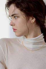 Matt Hoop One-touch Earrings