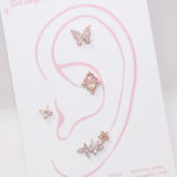 ヤングロングバタフライピアス / [Styling] Younglong Butterfly Piercing 4 Set