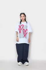 ブラッシュハートショートスリーブTシャツ / Brush Heart Short Sleeve T-shirt