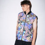 フローラルフレイムパッデッドベスト/FLORAL FLAME PADDED VEST