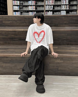 ハートグラフィックTシャツ / Heart graphic T-shirt