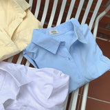 [Bellide made/Short, Long] キャンディ半袖シャツドレス