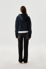 CHERRY SPAN SLIM-FIT DENIM PANTS [BLACK]