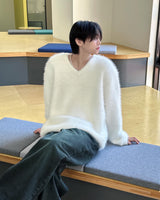 モヘアVネックニットウェア