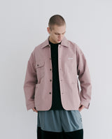 ロゴカラーコットンベーシックジャケット/BSR2223FWJK064 LOGO COLLAR COTTON BASIC JACKET INDYPINK