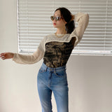 ネットボレロニット/Net Bolero Knit (2color)