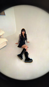 [MADE] Winter Angel Fur Boots (Dark Black)