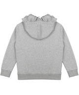 ラッフル付きフーディ グレー/ ruffle hoodie grey (2487641768054)