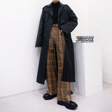 ハイウェストチェックフレアスラックス/SI High-Waist Check Flared Slacks