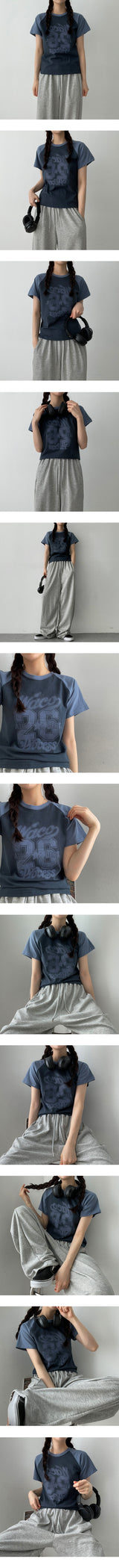 エタラグランショートスリーブTシャツ/Etta Naglan's short-sleeved T-shirt
