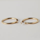 14K ゴールドフィルドリングピアス/14K GOLDFILLED RING EARRING (M size)