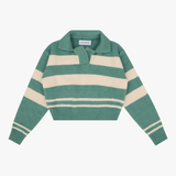 シンプルストライプカラーセーター / SIMPLE STRIPE COLLAR SWEATER