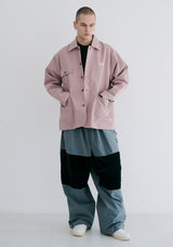 ロゴカラーコットンベーシックジャケット/BSR2223FWJK064 LOGO COLLAR COTTON BASIC JACKET INDYPINK