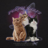バタフライキャットTシャツ/tint butterfly cats tee (PT0081)