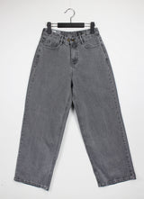 2ボタンワイドデニムパンツ / no.1796 Two-Button Wide Denim Pants (3color)