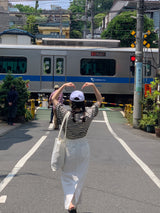 ボーダーラグランショートスリーブTシャツ