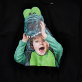 BABY FACE CROCODILE DOLL HOODIE BLACK