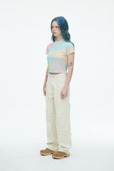 オーバーザレインボーシャーベットクロップ半袖Tシャツ / Over The Rainbow Sherbet Crop T no.2