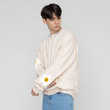 [UNISEX]Multi flower dot smile sweatshirt