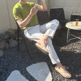 クリーリングエアフィットラウンドショートスリーブニットウェア / Cooling Air Fit Round Short-Sleeved Knitwear (10 colors)