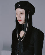 0 5 pearl string beret (4641554464886)