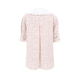 レースビッグカラーフラワーブラウス / LACE BIG COLLAR FLOWER BLOUSE _ WHITE