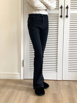 テシースリムコットンブーツカットパンツ