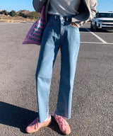 ミドルトーンカッティング デニムパンツ