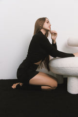 Shirring Top Black