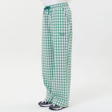 ワイドチェックバンディングパンツ / Wide check banding pants