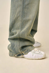 VINTAGE WASHED-OUT DENIM PANTS