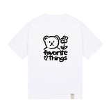 ドローイングフェイバリットシングショートスリーブT / Drawing FAVORITE THINGS Short Sleeve Tee_White/Black Logo