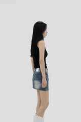 ローライズジーンズスカート / Low Rise Jean Jean Skirt