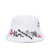 BBD Border Graffiti Logo Bucket Hat Custom Ver. (White)