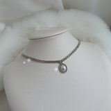 Elizabeth Choker Necklace - Silver Color