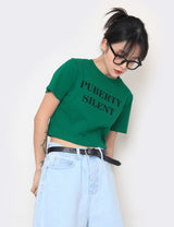 ベーシックレタリングクロップドTシャツ / Basic Lettering Cropped T-shirt