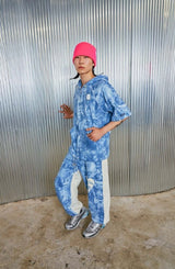 ハートジョガーパンツ/heart jogger pants_ light blue