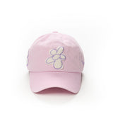 GRAFFITI FLOWER PIGMENT BIOWAHED BALL CAP PINK / BLACK