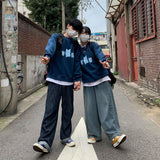 robotjellybear Sweatshirt - navyblue (6636646924406)