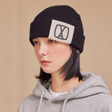 VA Square Big Label Beanie / Black