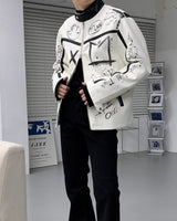 ドローイングカリムバイカージャケット / OWN Drawing Karim Biker Jacket