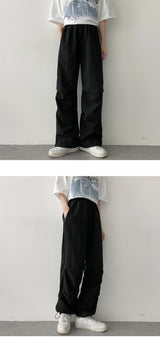 ツーウエストストリングニーピンタックベンダブルパンツ / Two-Waist String Knee Pin Tuck Bendable Pants