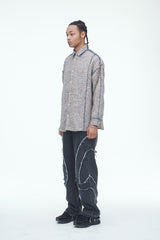 ピクニックマットタッセルシャツ/Picnic Mat Tassel Shirts Navy