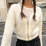 V-neck zip-up - cd